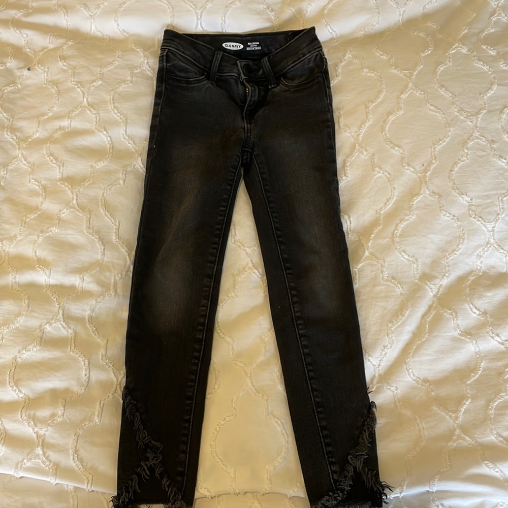 Old Navy black ballerina jegging sz 7